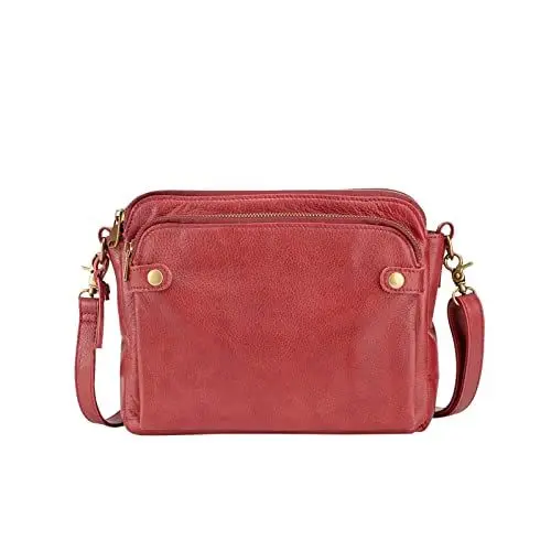 Produktbild: RucksäCke FüR DamenKartenetui Damen Mit MüNzfach multifunktionale verstellbare Schulter Single Shoulder Messenger Bag Damen Rucksack MittelgroßBusiness Rucksack Herren (Red, One Size)