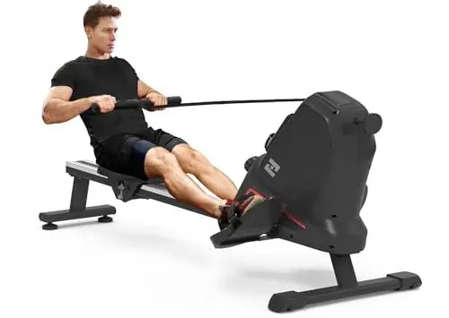 Produktbild: Rudergerät für zuhause - NEEZEE Rudergerät, 16-stufig-Verstellbarer Widerstand, magnetisches Rudergerät, kompaktes Rudergerät mit LCD-Monitor, Super Silent Rudergerät, Cardio- und Krafttraining