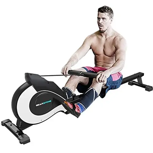 Produktbild: Rudergerät, rudermaschine mit LCD-Display, 8 stufige Widerstandseinstellung, für Fitness zu Hause
