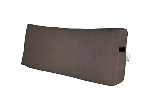 Produktbild: Rückenkissen Lesen Palettenkissen Kopfkissen RückenstützeTasche Pocket Euro Paletten Palettenauflage Sofa Nackenstütze Keilkissen Polstermöbel Schlafzimmer Garten MH-UQ-02 Braun 100x45x10/20 cm