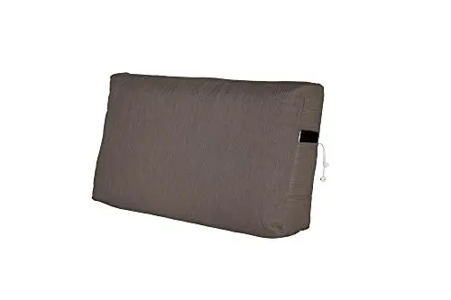 Produktbild: Rückenkissen Lesen Palettenkissen Kopfkissen RückenstützeTasche Pocket Euro Paletten Palettenauflage Sofa Nackenstütze Keilkissen Polstermöbel Schlafzimmer Garten MH-UQ-02 Braun 90x45x10/20 cm