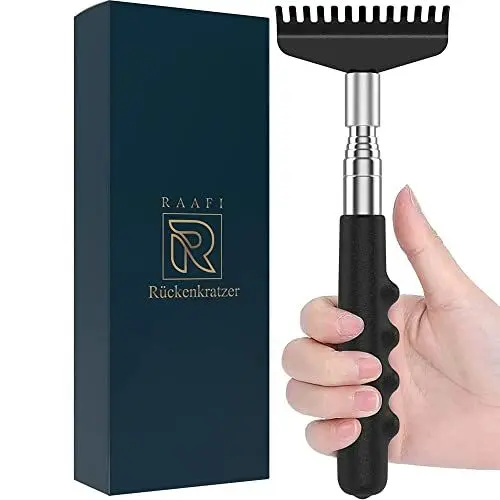 Produktbild: Rückenkratzer Um Jede Juckende Stelle Zu Erreichen, mit Verstärktem Teleskop und Extra Breitem Kopf für Maximale Kratzfläche. Praktisch vatertagsgeschenk Kratzhand von 20 bis 68 cm papa geschenk