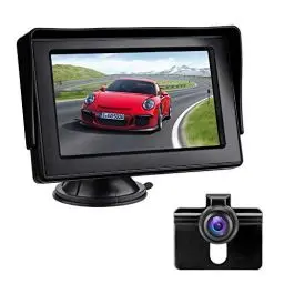 Produktbild: Rückfahrkamera mit Monitor Rückfahrkamera Auto IP68 Wasserdicht Nachtsicht Einparkhilfe System 4.3'' LCD Rückansicht Bildschirm