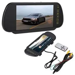 Produktbild: Rückfahrkamera-Monitor, 7-Zoll-Auto-Rückspiegel LCD-Display Auto-Rückfahrkamera-Monitor Rückfahrkamera-Bildschirm mit Fernbedienung