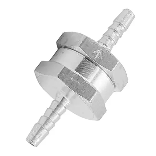 Produktbild: Rückschlagventil 4Mm, Öl-Benzin-Rückschlagventil, Rückschlagventil, Rückschlagventil, Aluminiumlegierung, Universell für Kraftstoff, Benzin, Öl, Benzin, Wasser-Rückflussverhinderung (4mm)