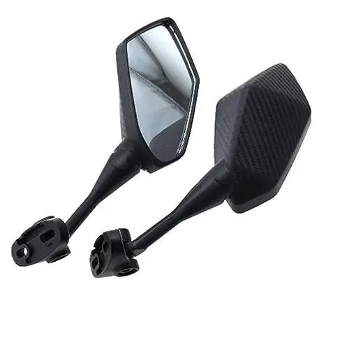 Produktbild: Rückseitenspiegel Für Yamaha Für YZF600 Für YZF R1 R6 R3 R125 R25 R15 2003 2004 2005 2006 2007 2008 2009 Schwarz Moto Rückspiegel Motorrad Rückspiegel (Größe : Kohlefaser)
