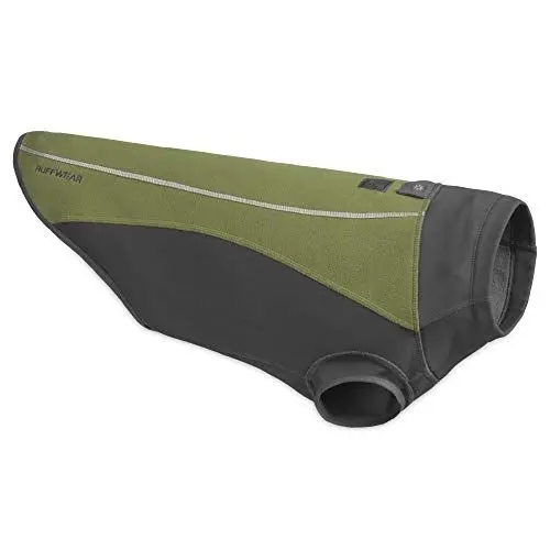 Produktbild: RUFFWEAR Climate Changer Pullover, Leichte, Wetterfeste und Warme Hundejacke mit Konturierten Flügelärmeln, Cedar Green, X-Small