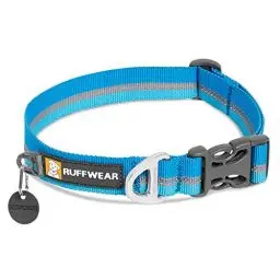 Produktbild: RUFFWEAR Crag Hundehalsband, Reflektierendes und Bequemes Halsband für den Täglichen Gebrauch, Dämmerungsblau, 36–51 cm