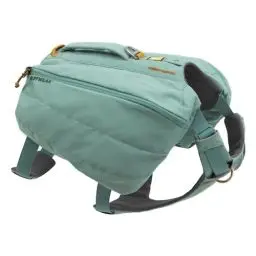 Produktbild: RUFFWEAR Front Range Day Pack, Medium Hundegeschirr mit Taschen & Griff, Hunderucksack für Tageswanderungen, 2 Befestigungspunkte für Hundeleinen & reflektierender Rand, Größe M, 69-81 cm, River Rock