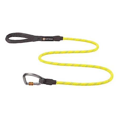 Produktbild: RUFFWEAR Knot-a-Leash, reflektierende Hundeleine aus Seil mit Karabinerhaken, Länge: 1,5 m, Stärke: 11 mm, Lichen Green