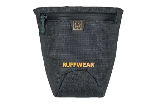 Produktbild: RUFFWEAR Pack-Out-Tasche, Hundekotbeutel-Rollenspender, Stoffgürteltasche, hält Hundekotbeutel, kleine leichte wasserdichte freihändige Bauchtasche, Reißverschlusstaschen, Basalt Gray, Large