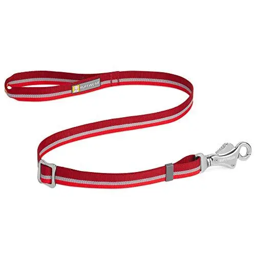 Produktbild: RUFFWEAR Patroller Hundeleine, Freihändige, um die Hüfte Getragene Leine mit Einstellbarer Länge, Vulkanrot
