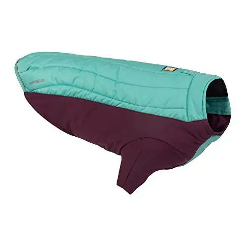 Produktbild: RUFFWEAR Powder Hound Isolierte Hundejacke, Wetter- und wasserabweisend, kaltes Wetter, Hundemantel mit Fleecefutter, Premium Wintermantel Schneeanzug für Hunde, Aurora Teal – Medium