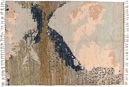 Produktbild: RUG PRINCE Afghan Berber Maroccan Design Teppich 170x240 Handgeknüpft Blau Modern Orient