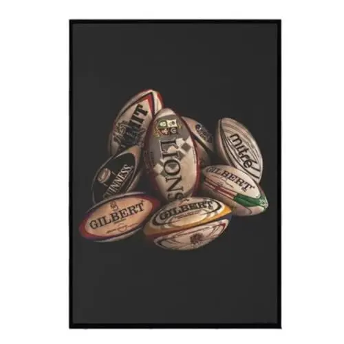 Produktbild: Rugbybälle, Leinwanddrucke, Kunstplakate und Drucke, Wandgemälde, Leinwandkunstbilder für Wohnzimmer, Heimdekoration, 50 x 70 cm x 2, ungerahmt