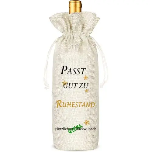 Produktbild: Ruhestand Wein Tasche Geschenke für Frauen/Männer, Paare Welll mit Ruhestand, Geschenk Idee Wein Tasche, Party Dekorationen