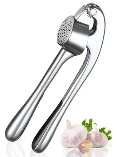 Produktbild: RUHMEX Knoblauchpresse, Leicht zu reinigen Garlic Press, effizientes Werkzeug zur Knoblauchpaste, Knoblauch Presse für Knoblauch & Ingwer