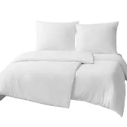 Produktbild: RUIKASI Bettwäsche 135x200 4teilig Weiß - Bettbezüge 135 x 200 2er Set Weiss mit Kissenbezüge, Bettwäsche-Sets 135x200cm aus Mikrofaser mit Reißverschluss Weich und Bügelfrei
