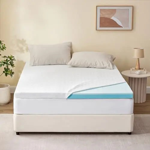 Produktbild: RUIKASI Matratzen Topper 180x200cm - Öko-TEX Zertifiziert 2-in-1 Mattress Topper, 2cm körpergerecht H2 Visco Memory Foam+5cm unterstützend H3 Kaltschaum für Boxspringbett mit abnehmbaren Bezug