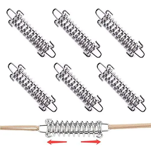 Produktbild: Ruikdly Spannfeder Set 6 Stück Zugfeder Sonnensegel 10cm Spannfeder Sonnensegel, Stahl Spannfeder Sprungfedern für Zelte Markisen Campingzubehör (10 x 3 cm)