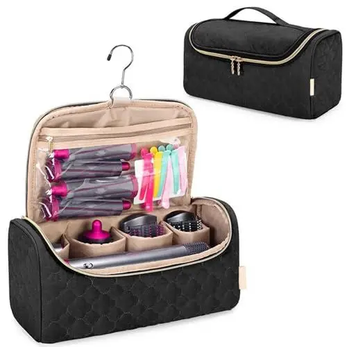 Produktbild: Ruiqas Tragbare Aufbewahrung Tasche mit Metall- Hänge Haken Kompatibel mit Dyson Airwrap Styler