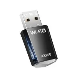 Produktbild: RUIZHI USB WLAN Stick für PC, WiFi 6 WLAN USB Stick AX900 Dual Band 2,4G/5GHZ, WiFi Dongle für MU-MIMO, WPA3, Internet Stick WLAN Adapter Fahrerlos für PC/Desktop/Laptop Maus Win7/10/11