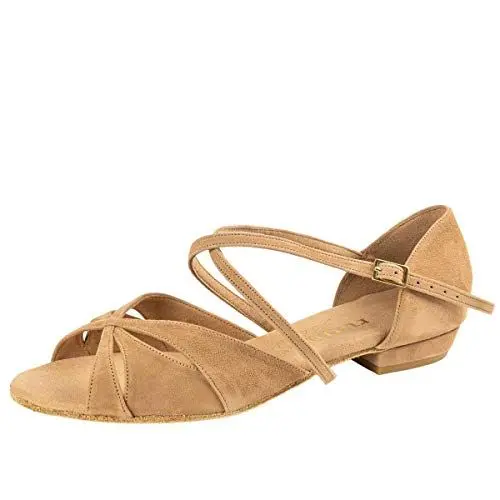 Produktbild: Rummos Damen Tanzschuhe Lola - Nubuck LigBrown - Medium (Normal) - 2 cm Block - EUR 39