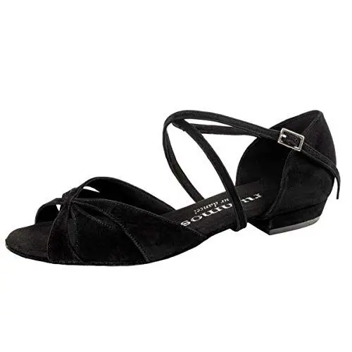 Produktbild: Rummos Damen Tanzschuhe Lola - Nubuck Schwarz - Medium (Normal) - 2 cm Block - EUR 38