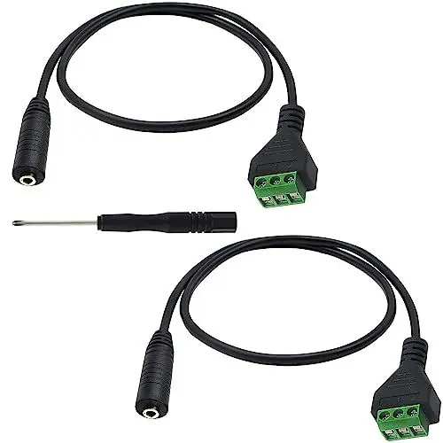 Produktbild: RUNCCI-YUN 3,5 mm Schraubanschluss vergoldet 3,5 mm (1/8