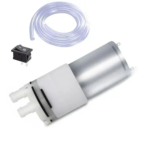 Produktbild: RUNCCI-YUN 6V-12V Micro Motorpumpe, Aquarium wasserpumpe mini, 370 Wasserkühlpumpe selbstansaugend DC 12 V Mini Wasser Saugpumpe,Membranpumpe Geräuscharm,für Tee Maschine Aquarium Wasserspender