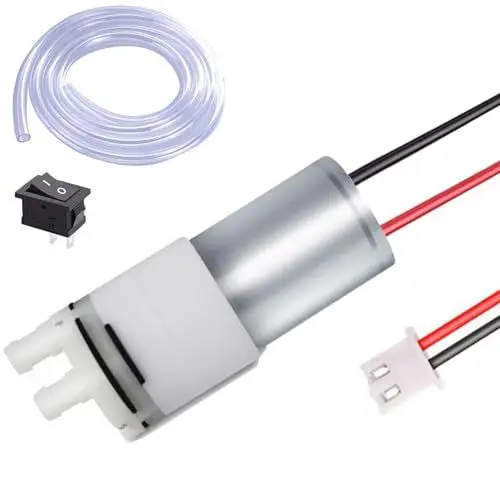 Produktbild: RUNCCI-YUN 6V-12V Micro Motorpumpe, Aquarium wasserpumpe mini, Wasserkühlpumpe selbstansaugend DC 12 V Mini Wasser Saugpumpe,370 Membranpumpe Geräuscharm,für Tee Maschine Aquarium Wasserspender
