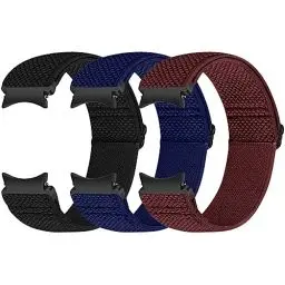Produktbild: Runostrich Elastische Armband kompatibel mit Samsung Galaxy Watch 7/6/5/4/FE 40mm 44mm/Galaxy Watch 5 Pro/Galaxy Watch 6/4 Classic 43mm 47mm 42mm 46mm Nylon Sport Uhrenarmband Damen Herren