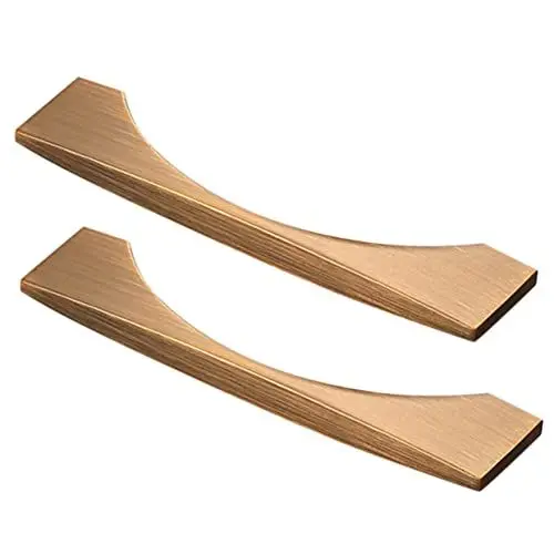 Produktbild: RUNROTOO 2St Einfacher Griff Griffe für Kommodenschubladen Griffe für Küchenschränke möbel knöpfe ersatzteile für gartenmöbel Schublade zieht Türschnalle Schubladengriffe aus Zinklegierung