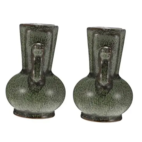 Produktbild: RUNROTOO 2St kleine Vase aus Keramik alte Vase Tischdekorationen für Hochzeiten bürodeko büro Dekoration Zimmerpflanzen Keramikvase Haushaltsvase Tischvase aus Keramik Anlage schmücken