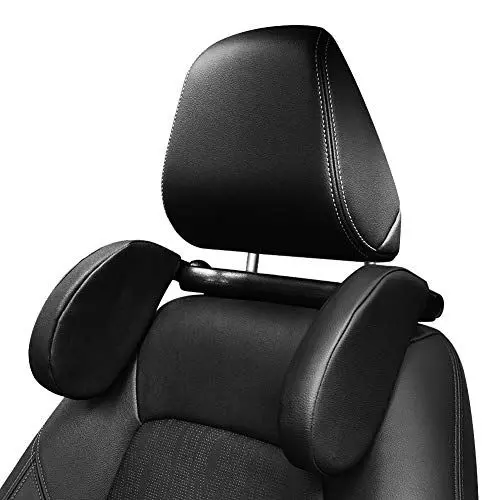 Produktbild: Kopfstütze Auto Kinder, Atmungsaktiv Nackenstütze Verstellbare Nackenkissen Autokissen, Abnehmbare Kopf-Nacken-Stütze, Schnelle Installation Reise-Schlafkissen Kissen für Kinder Erwachsene