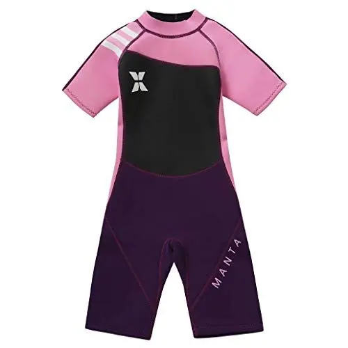 Produktbild: Runuo Badeanzug für Mädchen,Einteiliger Neopren Kurzarm Surf Tauchanzug UPF 50+ Sun Protection