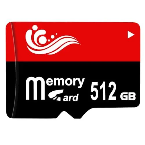 Produktbild: Ruoray SD Karte 512GB Speicherkarte Große Kapazität TF Karte SD Card Wasserdicht Datenspeicher SD Speicherkarten für Android Handy, Kameras, Laptops