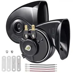 Produktbild: Rupse Hupe Autohupe Laut 120dB Horn Signalhorn für 12v Pkw Lkw Wohnmobile Motorräder Schiffe E-Bikes,2 Stück