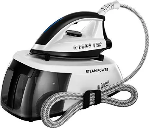 Produktbild: Russell Hobbs Dampfbügelstation Steam Power (2400W, 4,5 Bar Dampfdruck, herausnehmbarer 1,3 l Wassertank) Bügeleisen 24420-56