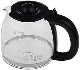 Produktbild: Russell Hobbs Ersatzglaskanne (für Kaffeemaschine Adventure 24010-56 & Colours+ Digital 24031-56, 24033-56, 24034-56 & Victory 24030-56) Kaffeekanne Glas für Filterkaffeemaschine 700214