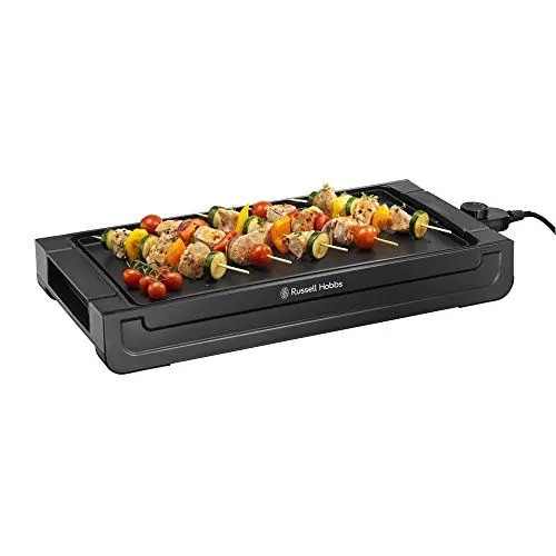 Produktbild: Russell Hobbs Grill (Teppanyaki Tischgrill) Fiesta (45x25cm, herausnehmbare & antihaftbeschichtete Grillplatte, variable Temperatureinstellung, Fettauffangschale, 2400W) Elektrogrill 22550-56