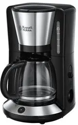 Produktbild: Russell Hobbs Kaffeemaschine (Brausekopf für optimale Extraktion&Aroma) Adventure (max 10 Tassen, 1,25l Glaskanne, Warmhalteplatte, Abschaltautomatik, Tropf-Stopp, 1100W) Filterkaffeemaschine 24010-56