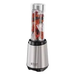 Produktbild: Russell Hobbs Mixer - Standmixer & Smoothie Maker to go (23.500 U/min Power-Motor) inkl. 1x Mixbehälter 600ml (BPA-frei, spülmaschinen- & bruchfest inkl. Deckel) Zerkleinerer, Edelstahl, 23472-56