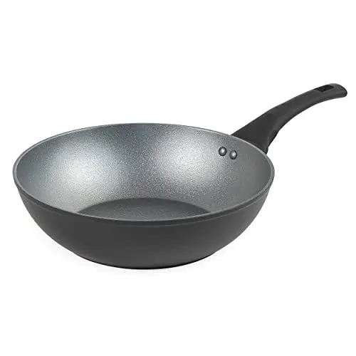 Produktbild: Russell Hobbs RH01856EU7 Crystaltech 28cm Wokpfanne mit Graphite 7-mal härter Antihaftbeschichtung, BPA/PFOA-frei wok, leichte Reinigung, Soft Touch Griffe, Metallutensilien/Induktionfest pfanne