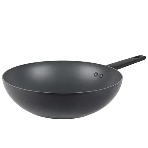 Produktbild: Russell Hobbs RH02842EU7 Shield 28 cm Pfanne – Antihaftbeschichtung 10x härter, leicht zu reinigen, induktionsgeeignet, Aluminium-Wok, Metall-Utensiliensicher, Cool bleibender Griff, kein Öl verwenden