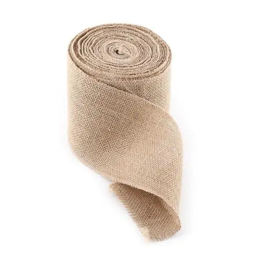 Produktbild: Rustikales Jute-Sackleinen-Stoffband, Tischläufer, Hochzeitsdekoration für Zuhause, Partys, Veranstaltungen, 10 M (10CM)