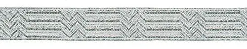 Produktbild: Ruther & Einenkel Borte Dekorationsband (Zick-Zack) 10 mm, alusilber/Aufmachung 5 m, Polyester, PE-Film, alu Silber, 500 x 1 x 0.1 cm