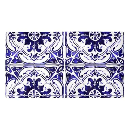 Produktbild: Rutschfeste Dusch-Badewannenmatte, traditionelles kunstvolles Mandala-Design, Badematten für Dusche und Badezimmer, 38,1 x 68,1 cm Matte für Dusche, Badewanne
