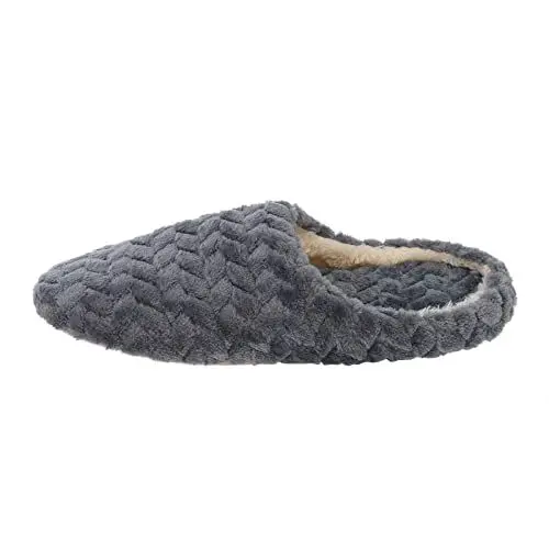 Produktbild: vejtmcc Pantoffel Schneehausblumenpantoffeln lässige Innen-Damenschuhe Slip-on -Frauen-Hausschuh Damenschuhe 43 H (Grey, 42-43)