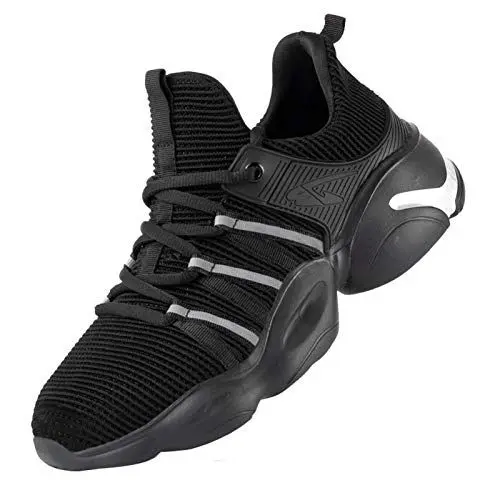 Produktbild: R-Win Sicherheitsschuhe für Herren Stahlkappenschuhe Damen Atmungsaktiv, Leicht, Arbeitsschutzschuhe, reflektierend, Nachtschutz, Industrie-Sneaker (810 Black, numeric_42)